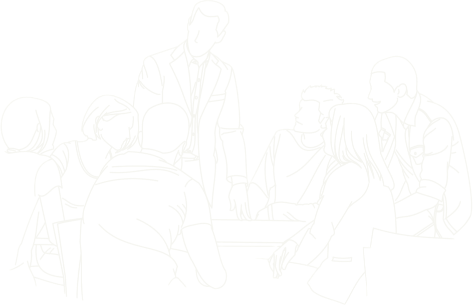 The Jinka team working around a table